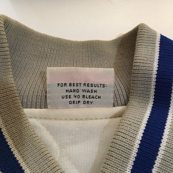 Vintage Dallas Cowboys Varsity Bomber Jacket Mens 2XL 90s Snap Button USA - Picture 6 of 14